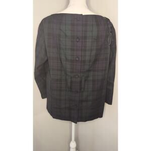 Marc Jacobs runway fall 2020 holiday tartan plaid reverse jacket